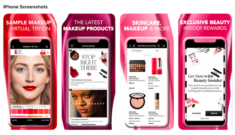 Sephora's mobile application