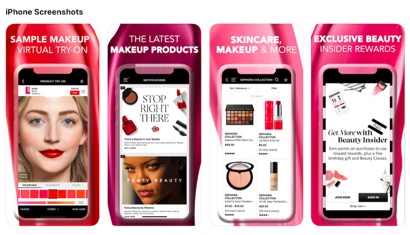 Sephora's mobile application 