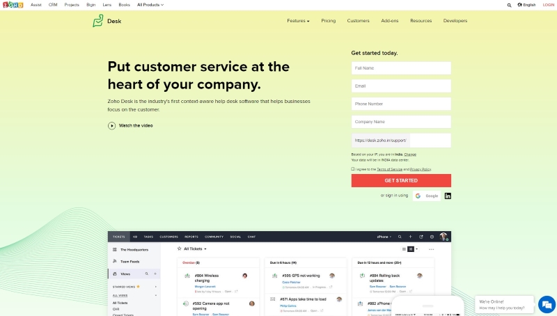 Best-Live-Chat-Software-Zoho-Desk
